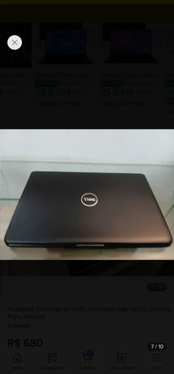 Notebook usado( perfeito estado)