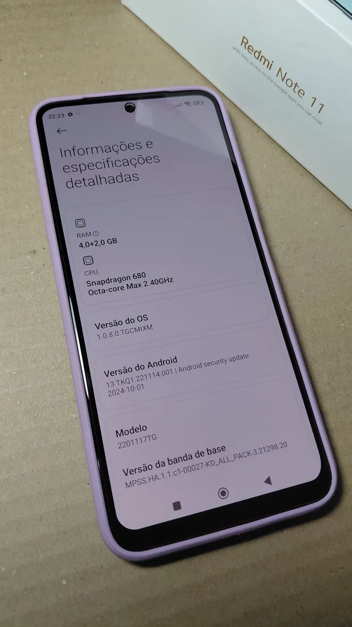 Celular Redmi note 11 128gb 6gb ram - Foto 3