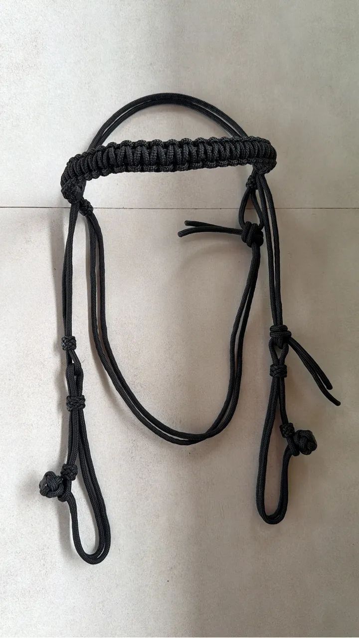 Cabeçada de corda para cavalo/égua/mula/burro - Foto 5