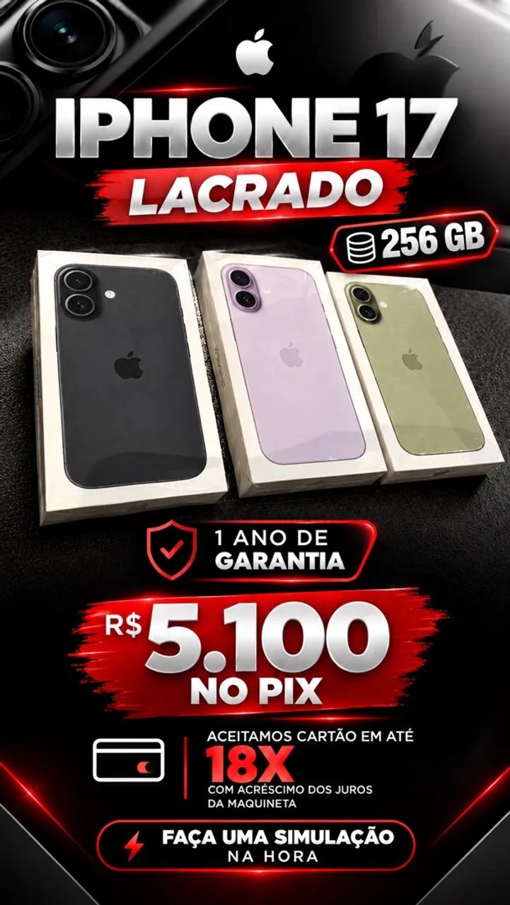 iPhone 17 lacrado 256GB