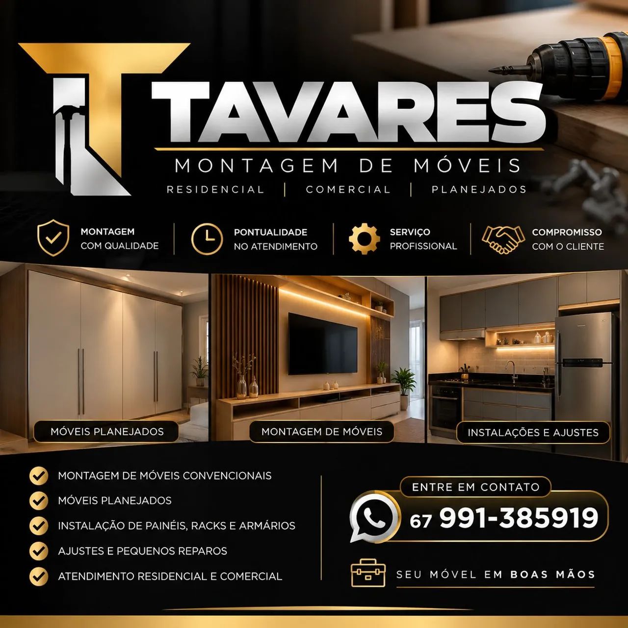 Tavares montagem de móveis 