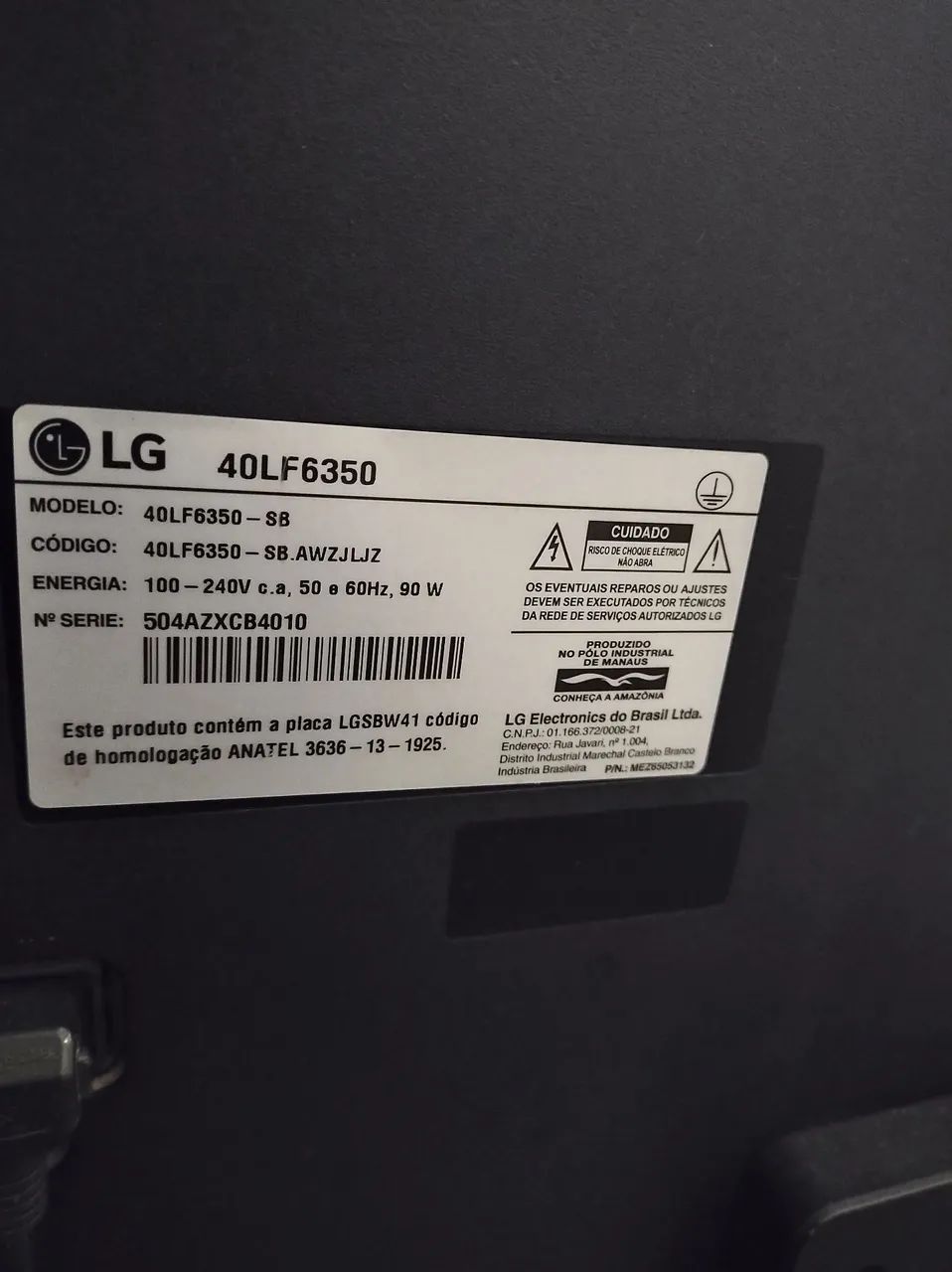 TELEVISÃO LG 40 polegadas sem detalhe  - Foto 3