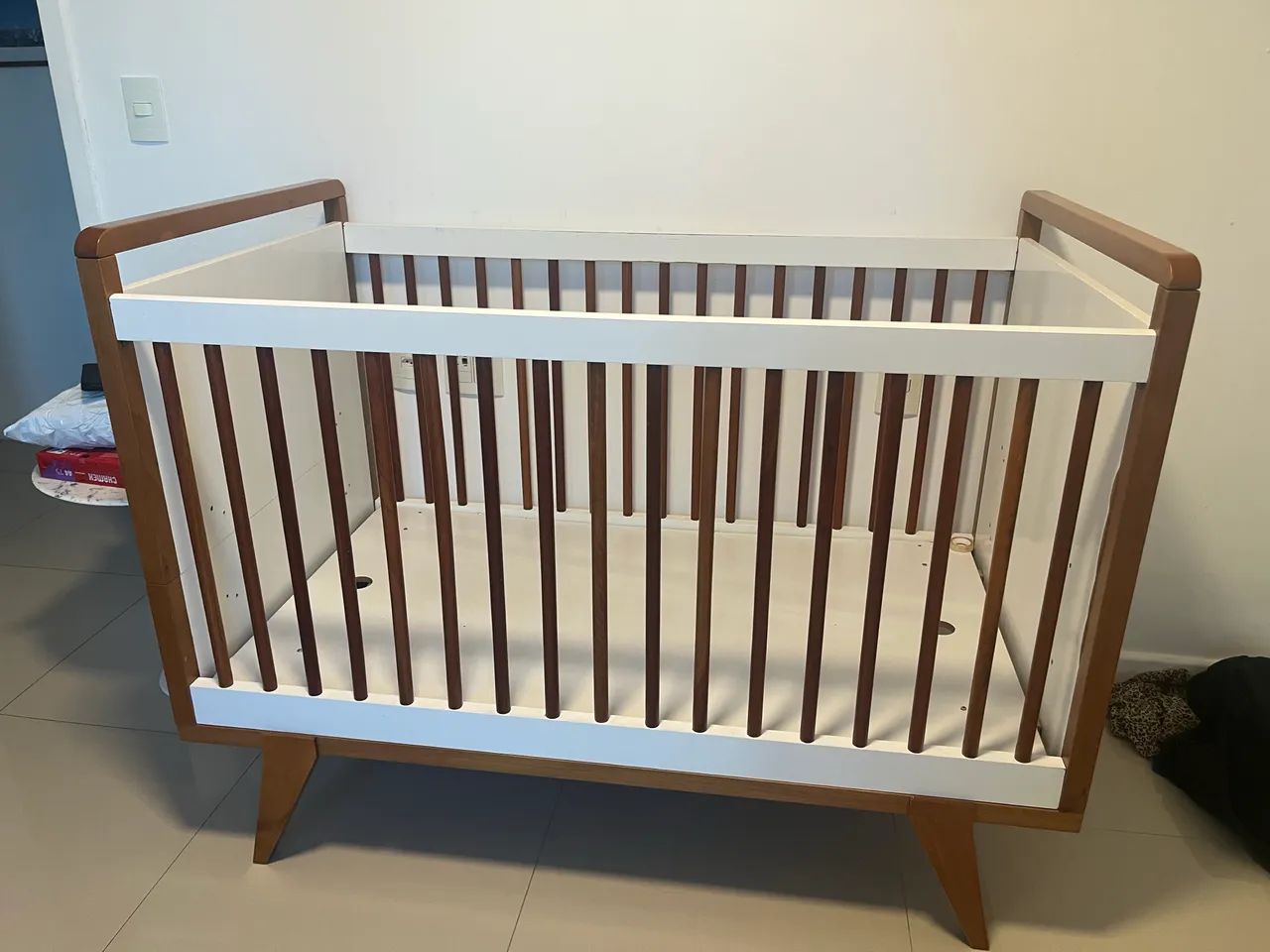 Berço com colchão, pillowtop e kit berço 