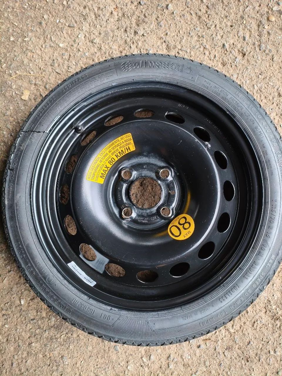 Pneu stepe linguiça Chevrolet 