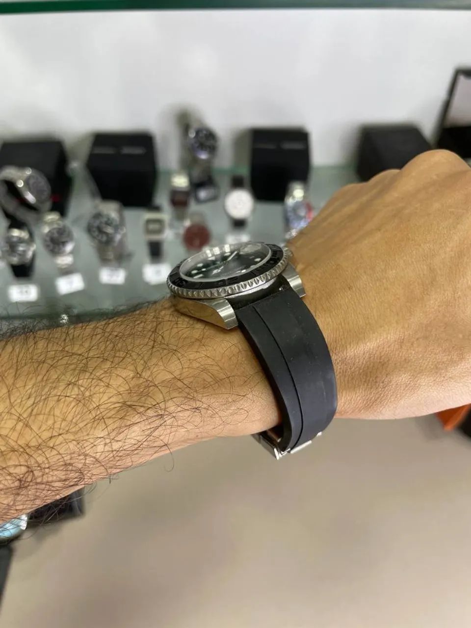 Relógio Automático com pulseira de silicone  - Foto 5
