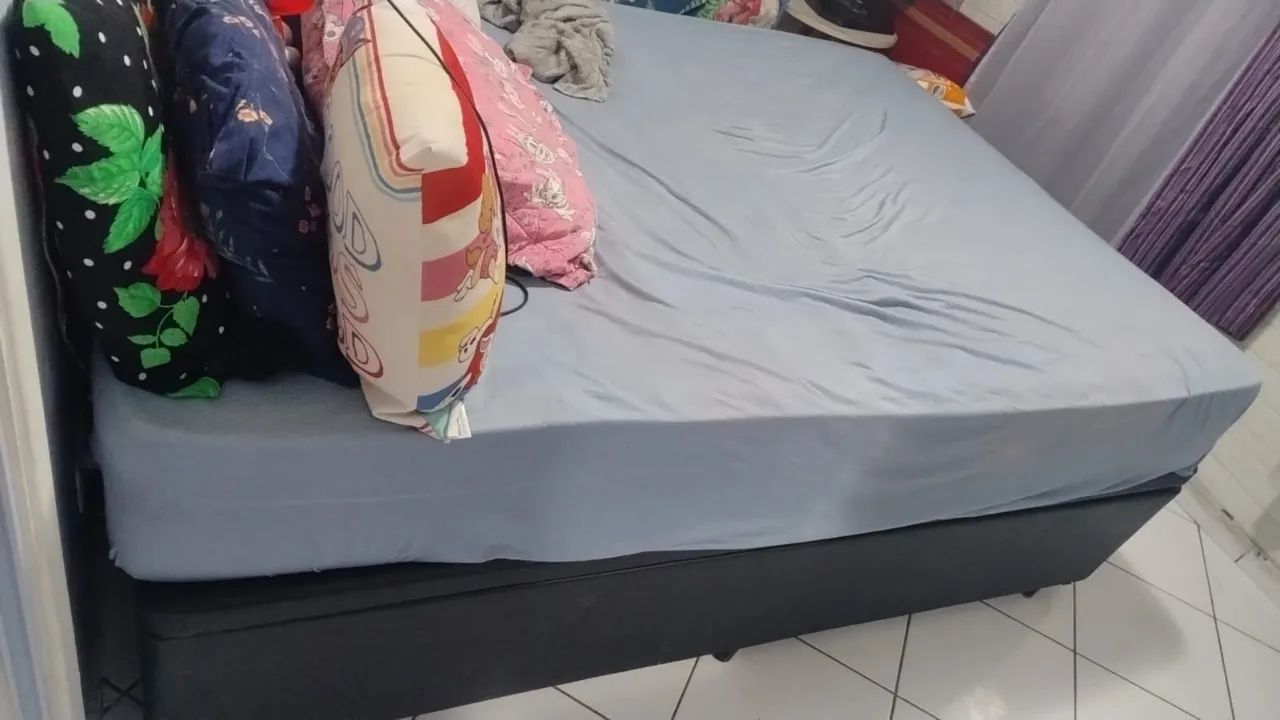 Vende se cama de casal com baú  - Foto 2