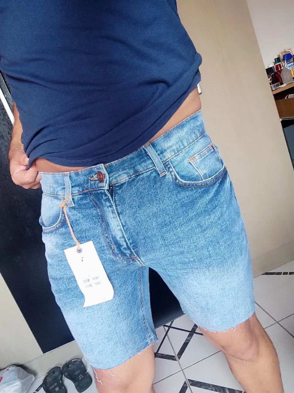 Bermuda jeans nova 