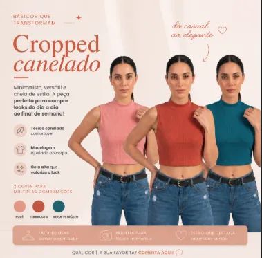 Houpy Clothing no Atacado | Regatas, Croppeds e Camisetas Básicas - Foto 2