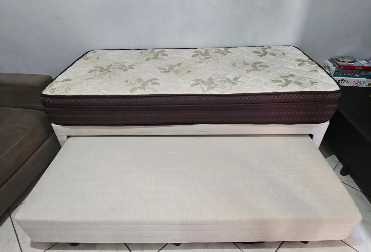 Cama box solteiro com cama auxiliar  - Foto 2