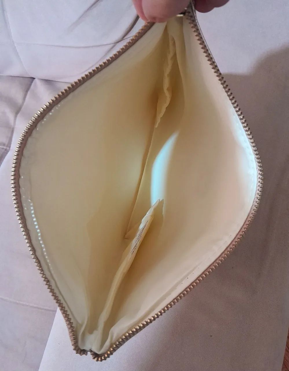 Necessaire natura dourada 25x18 chique  - Foto 3