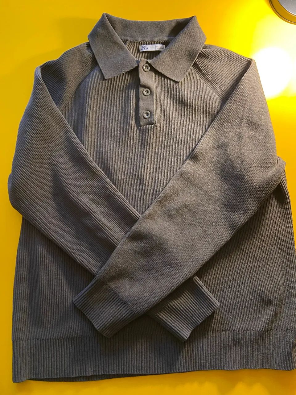 Suéter Polo Canelado Zara - Design Minimalista e Elegante - Foto 2