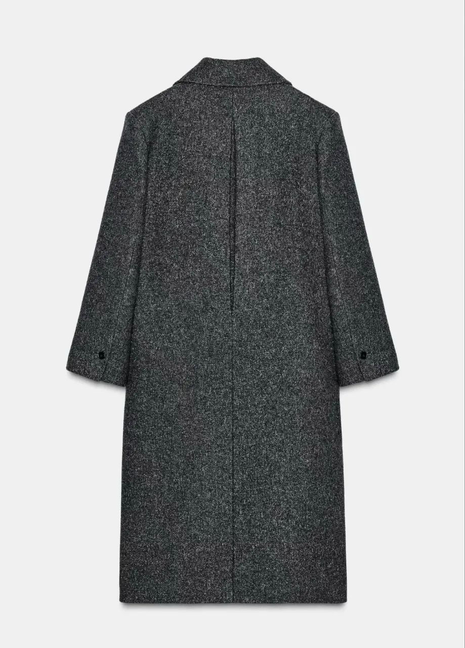 Sobretudo manteco em lã premium oversized Zara  - Foto 4