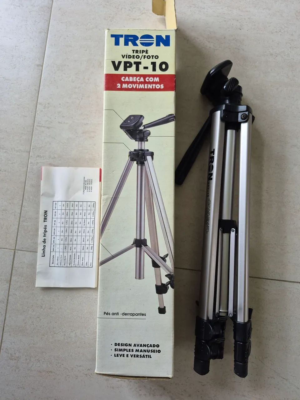 Tripé VPT -10 video/foto - Foto 4