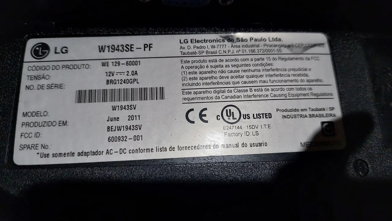 Monitor LG 18 polegadas  - Foto 2