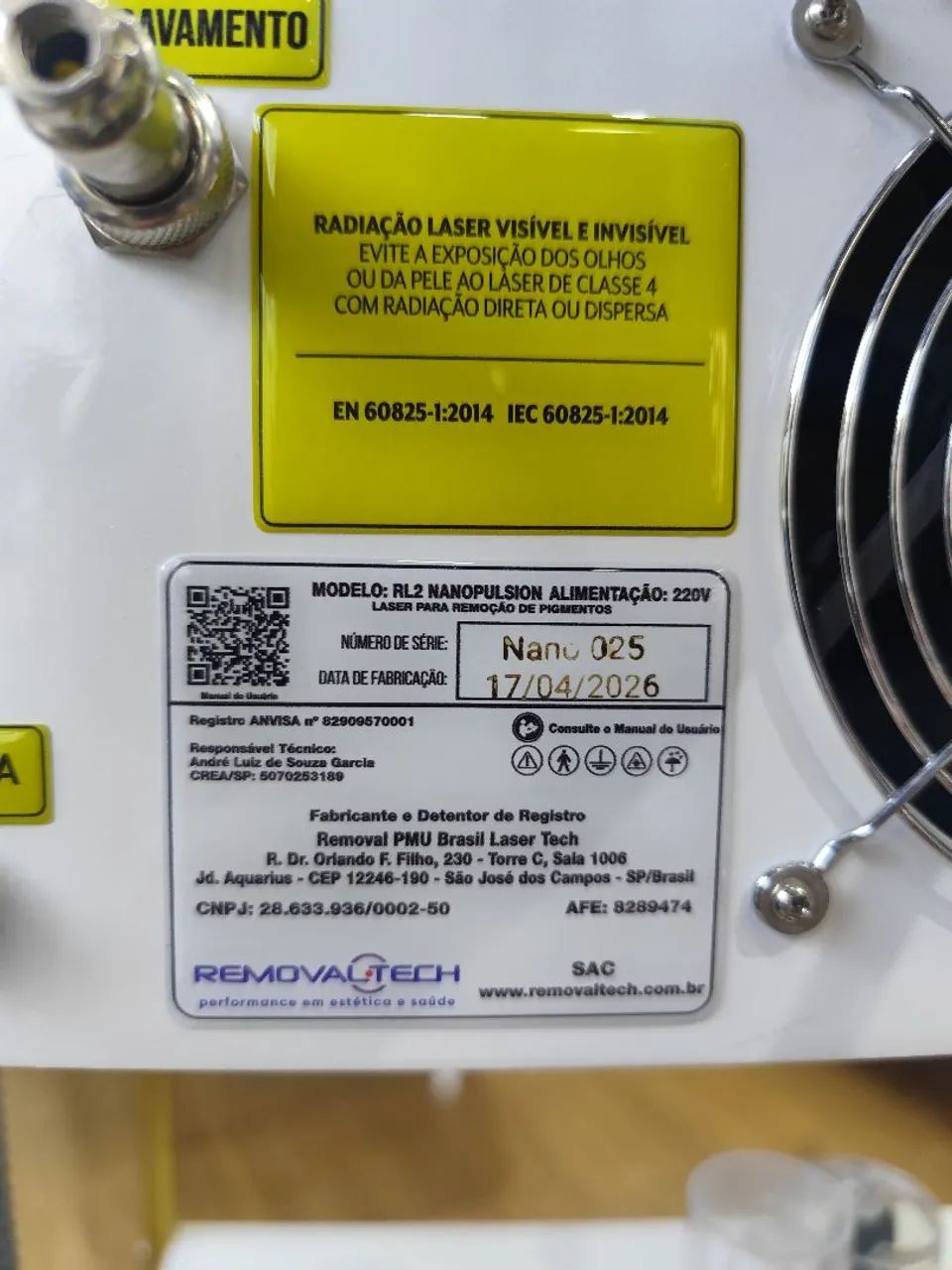 Máquina de Laser NdYag Remoção de Tatuagem ANVISA com acessórios! - Foto 5