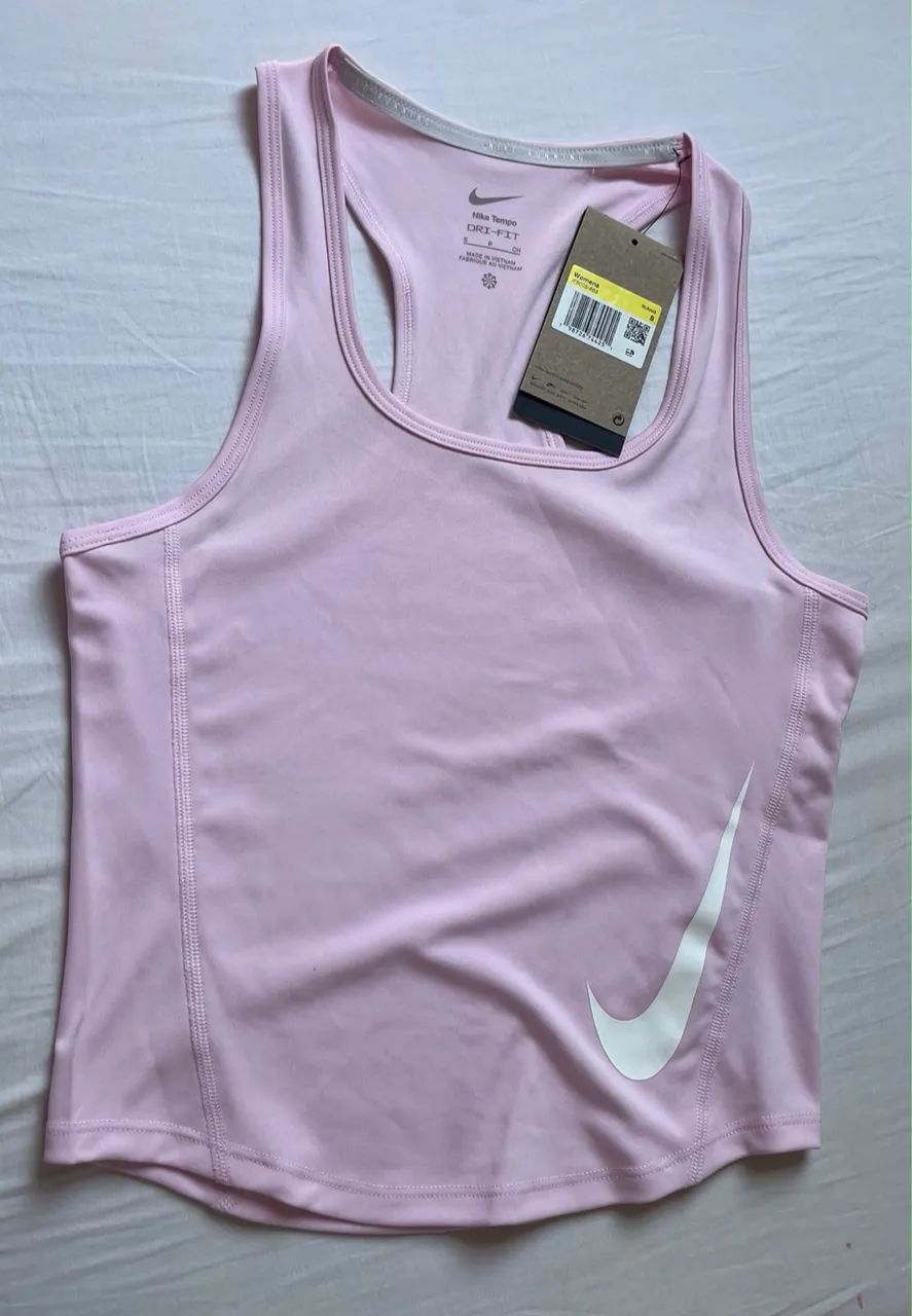 Regata feminina Nike Running Dry-Fit rosa