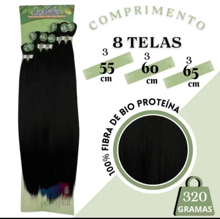 Cabelo orgânico liso tem 70centimentro  - Foto 3