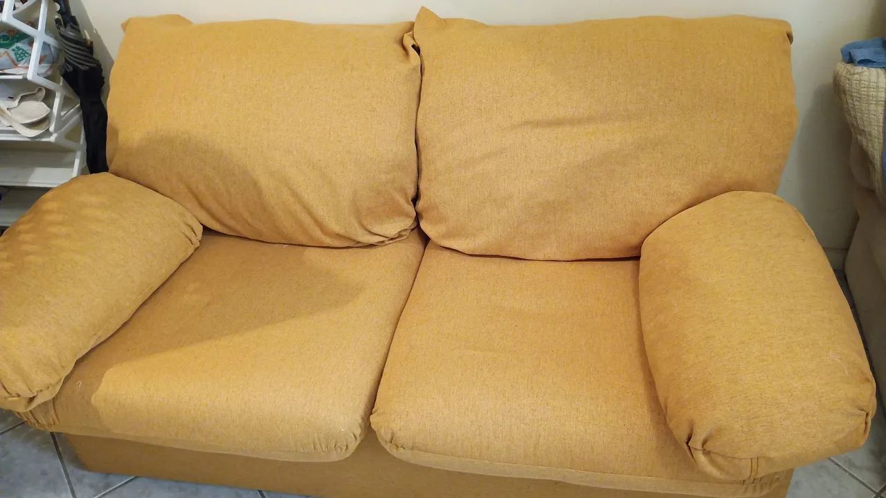 Sofá-cama casal Herval - LINHO DOURADO - Foto 3