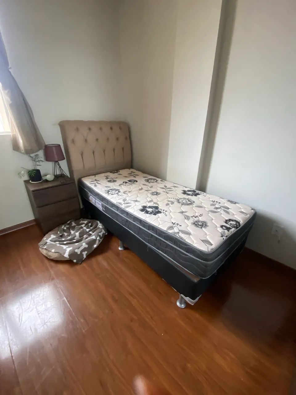 Cama box completa: colchão com protetor e cabeceira  - Foto 3
