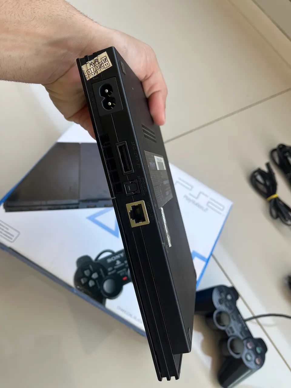 Playstation 2 slim na caixa + controle - Foto 3