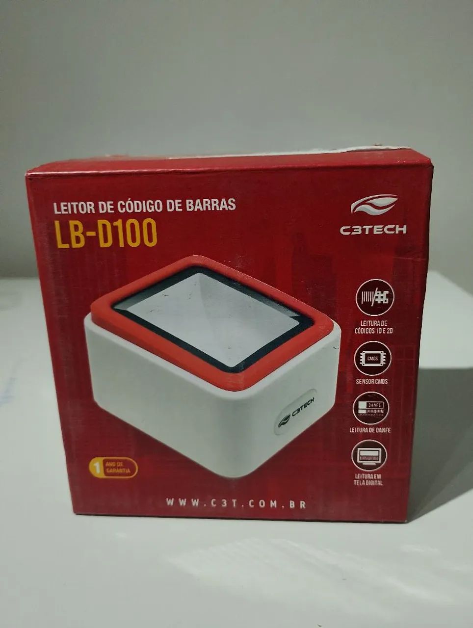 Leitor de código barras C3 tech lb  D100wh