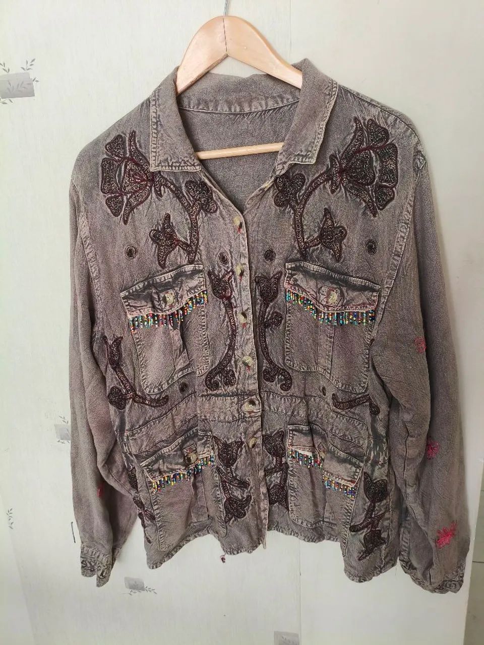 PARKA camisa bordada - Foto 2