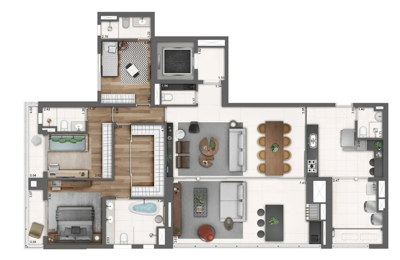 PLANTA 190m²