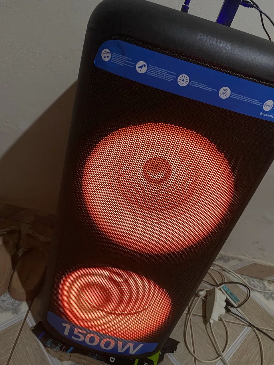 Caixa de som da Philips top 