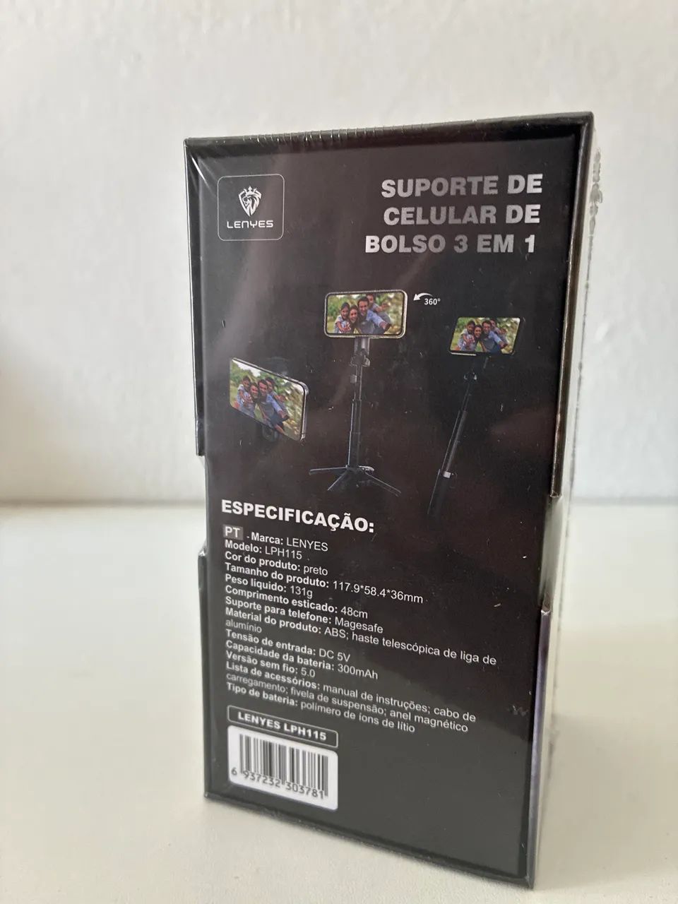 Mini tripé Magnético MagSafe de bolso Selfie Lenyes LPH115 com controlador - Foto 2