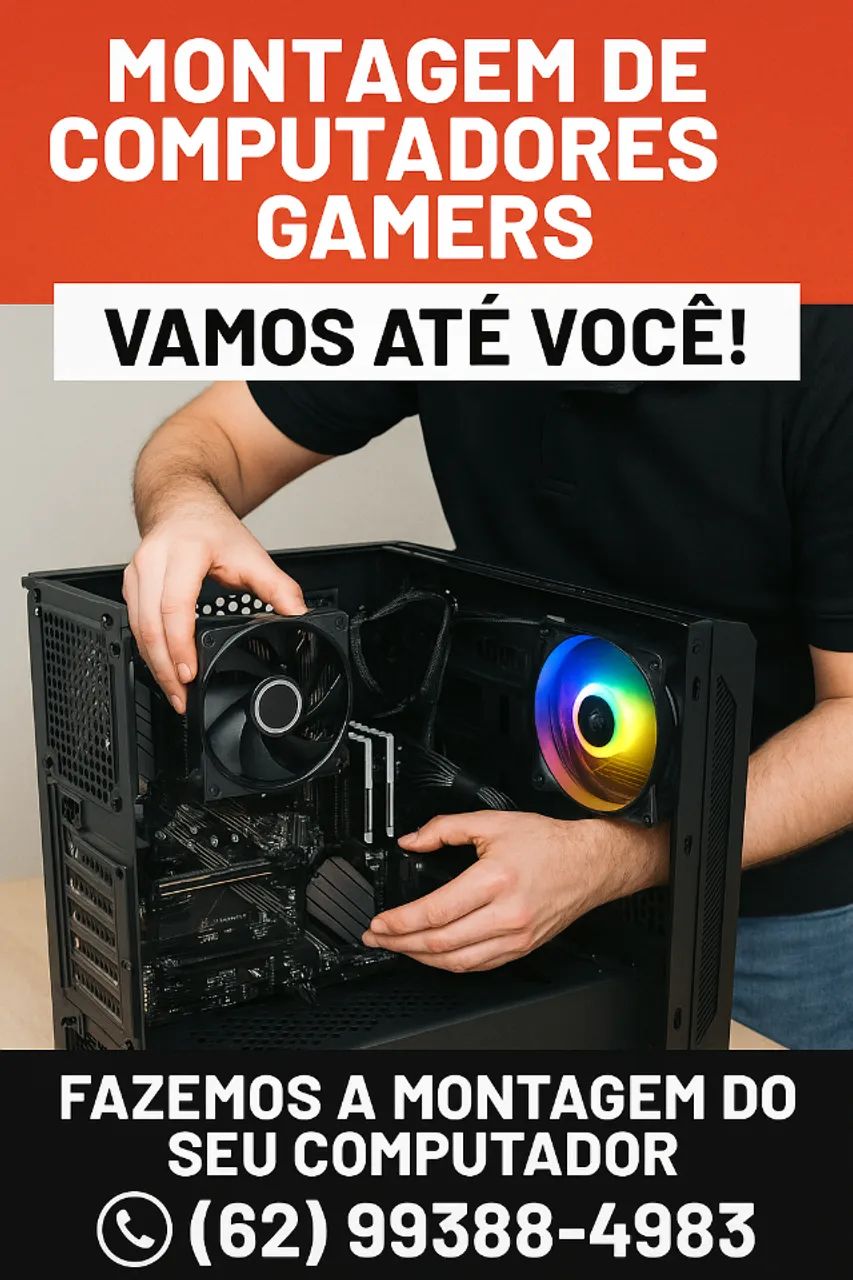 montagem de pc gamer atendimento domiciliar 