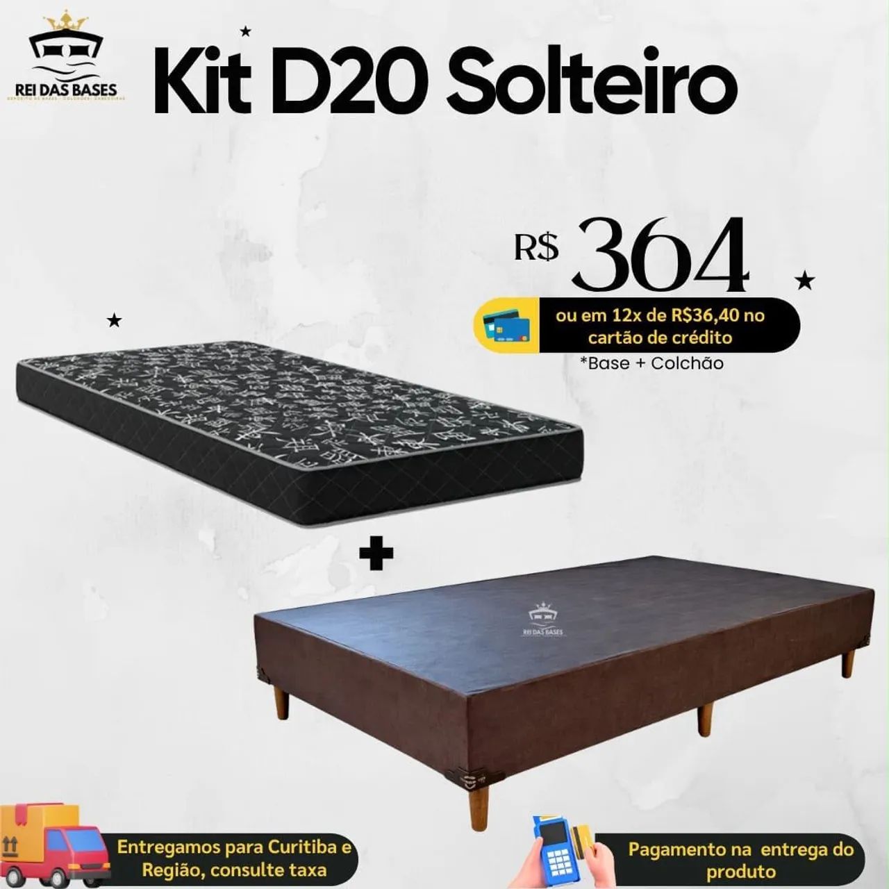 Kit solteiro pronta entrega 