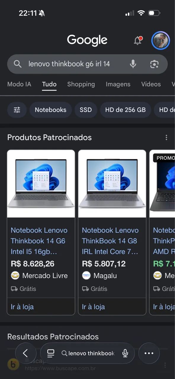 Thinkbook i5 13ª / 16GB DDR5 5200mhz - 12x 