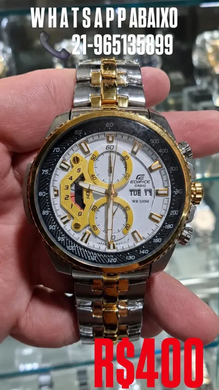 Relógio CASIO EDIFICE MISTO MULTIFUNCIONAL ENTREGAMOS 