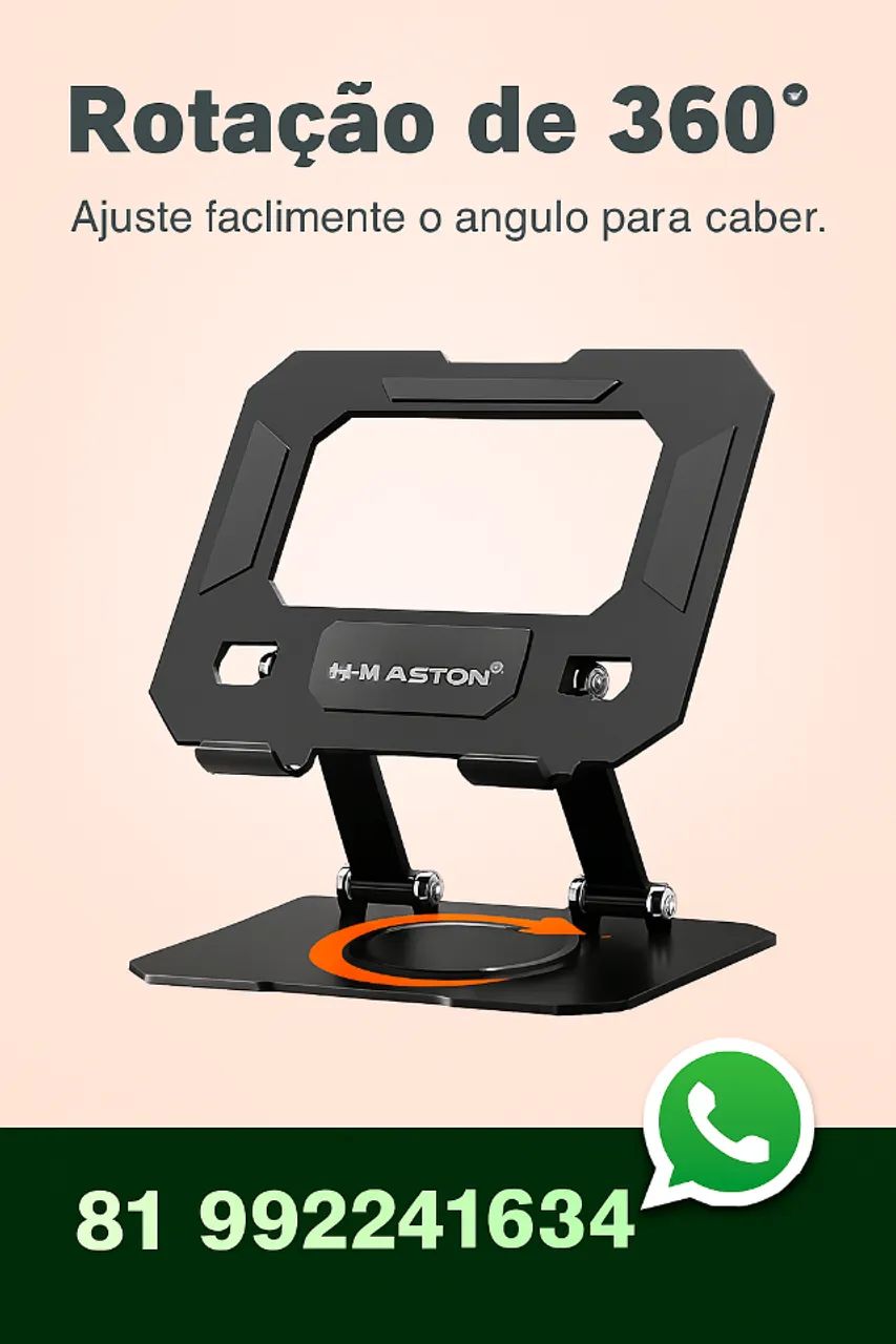 suporte de mesa dobrável  - para Tablet e Notebook - Foto 2