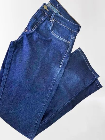 Tamanho 42, calça jeans escuro, nova - Foto 5
