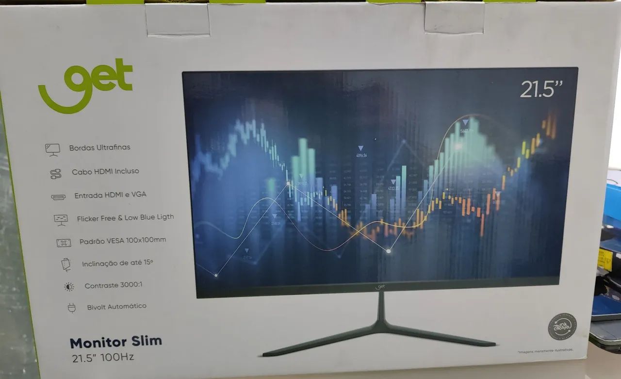 Monitor 21,5" 100 Hz Get  - Foto 2