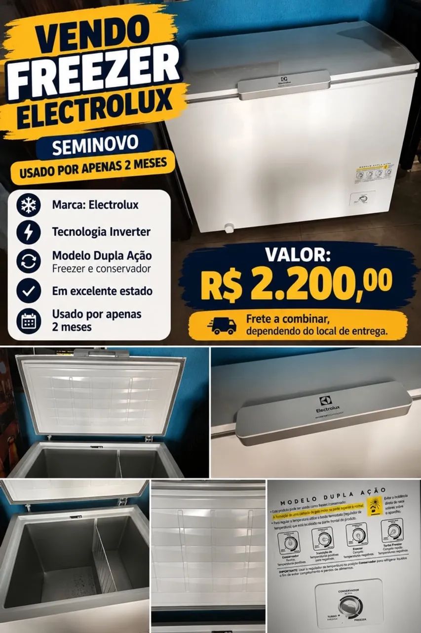 Freezer Eletrolux 