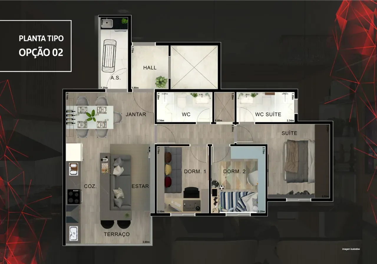 PLANTA 63m²
