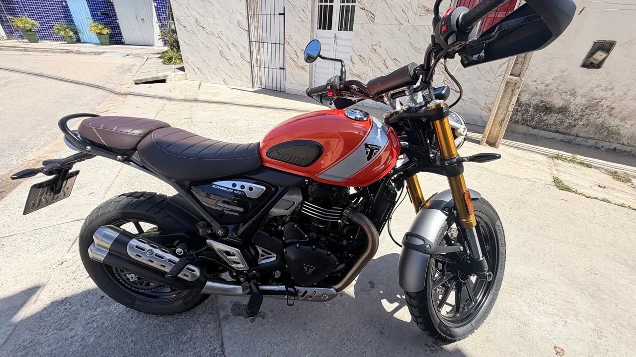 Scrambler 400x  laranja 2026 com 7543 km - Foto 4
