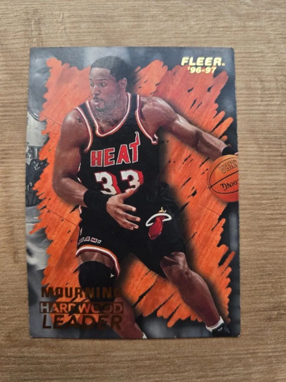 Card Fleer 1996 1997 Basquete Alonzo Mourning
