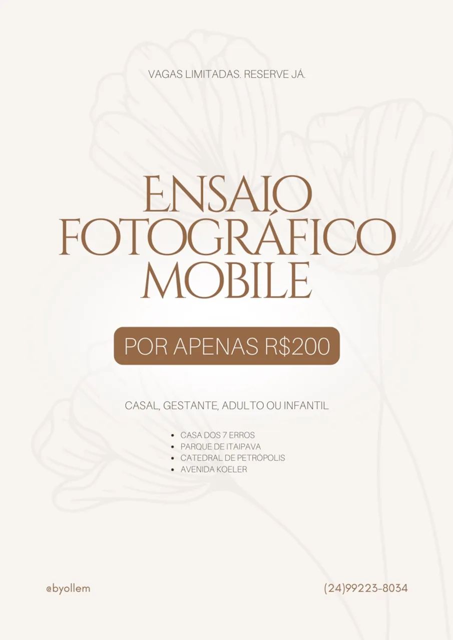 Ensaio fotográfico promocional  
