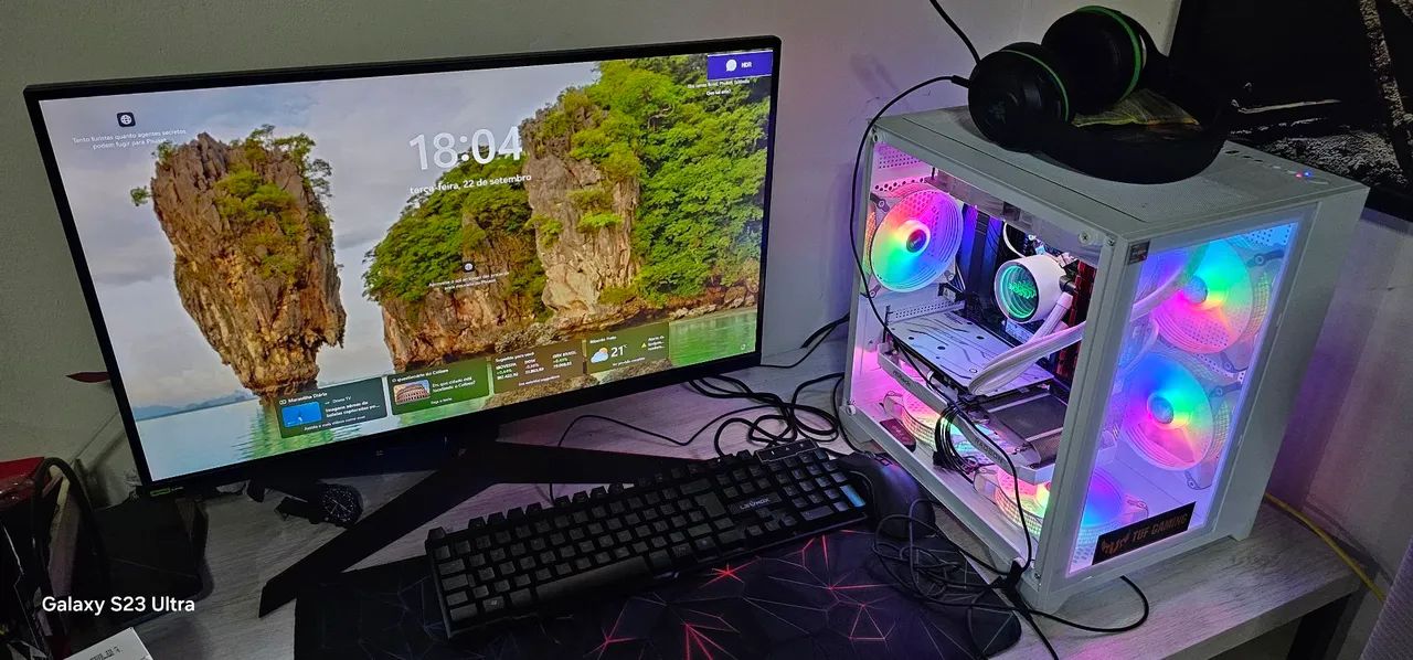 PC GAMER BRANCO COMPLETO - PRONTO PRA USAR - Foto 2