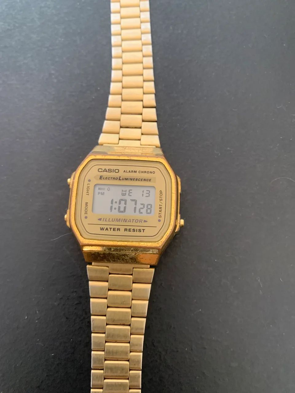 Relógio digita CASIO dourado - Foto 5