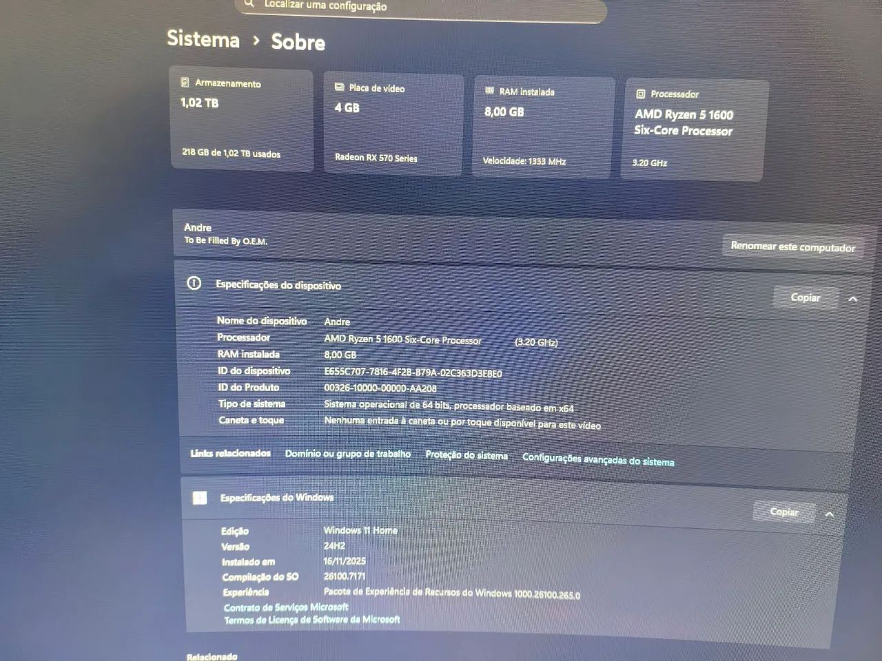 Pc gamer com rx 570 - Foto 3