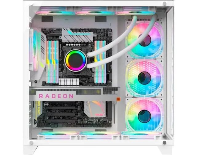 Gabinete Gamer GHOST SHARK WHITE ATX - CG-W2J1 (FANS NÃO INCLUSAS) NOVO LACRADO! - Foto 3