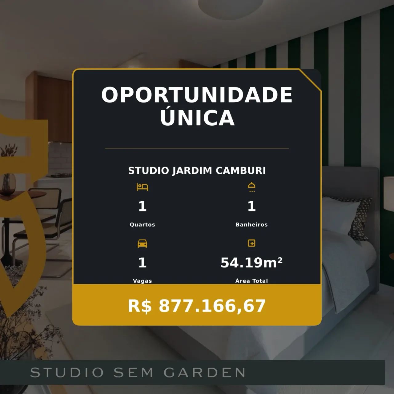 Conforto e Funcionalidade: Studio em Jardim Camburi à Sua Espera