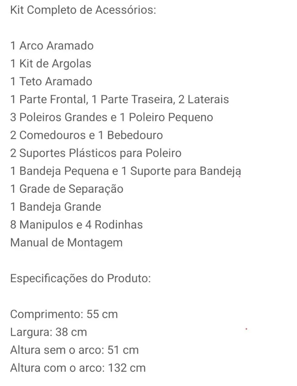 Gaiola para calopsita nova! - Foto 4