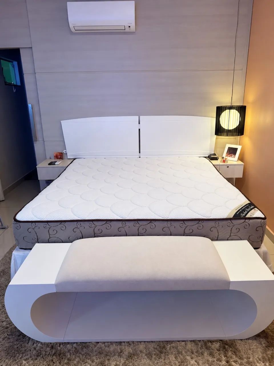 Cama com cabeceira e recamier  - Foto 3