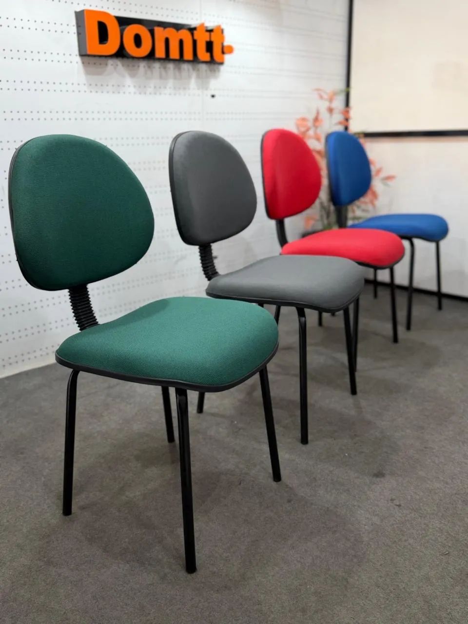 Cadeira executiva base fixa palito - Diversas cores - em ate 6x - Foto 2