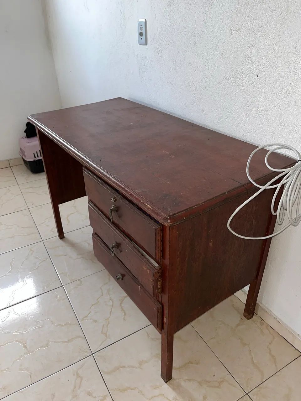 Mesa de escritório (madeira pura) - Foto 3